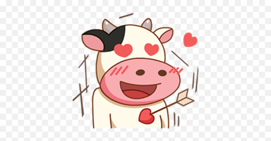 Milk Cow Vol 2 By Van Khanh Nguyen - Animate Momo Cow Gif Emoji,What Do Emojis Really Nean