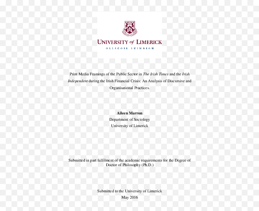 Pdf Print Media Framings Of The Public Sector In The Irish - Language Emoji,Emotion Regulation Tasks Gandy Et Al 2014