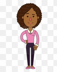 Minimalistic African American Girl Vector Character Design - Portable Network Graphics Emoji,Clip Art Emotions African American