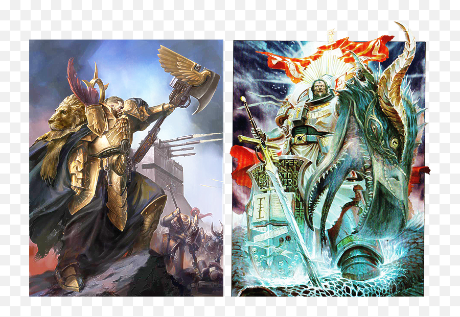 Trajann Valoris Vs Lord Kaldor Draigo - Kaldor Draigo Vs Mortarion Emoji,Warhammer 40k Emperor Son No Emotion