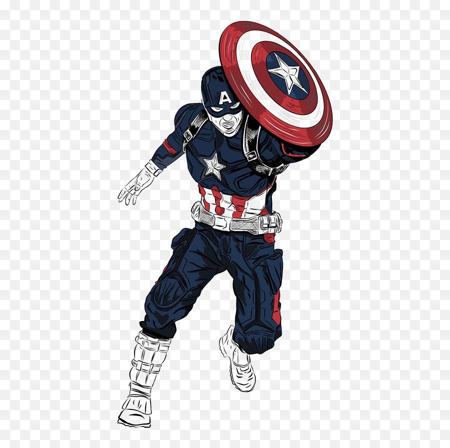 Captain America Civil War Digital Illustration On Behance - Captain America Emoji,Captain America Civil Ware Emojis