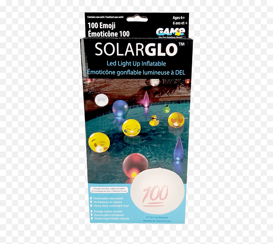 Solarglo Solar Light Floating Emoji - Market Anarchy,100 Percent Emoji