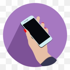 Cellular Smartphone Cell Phone - Mão De Mulher Segurando Celular Emoji,Desenho Emotions Whatsapp