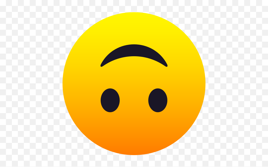 Emoji Face Upside Down Upside Down - Happy,Pensive Emoji