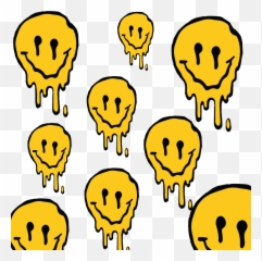 Smile Smiley Emoji Background Sticker - Drippy Smiley Face,Trippy Backgrounds Emojis