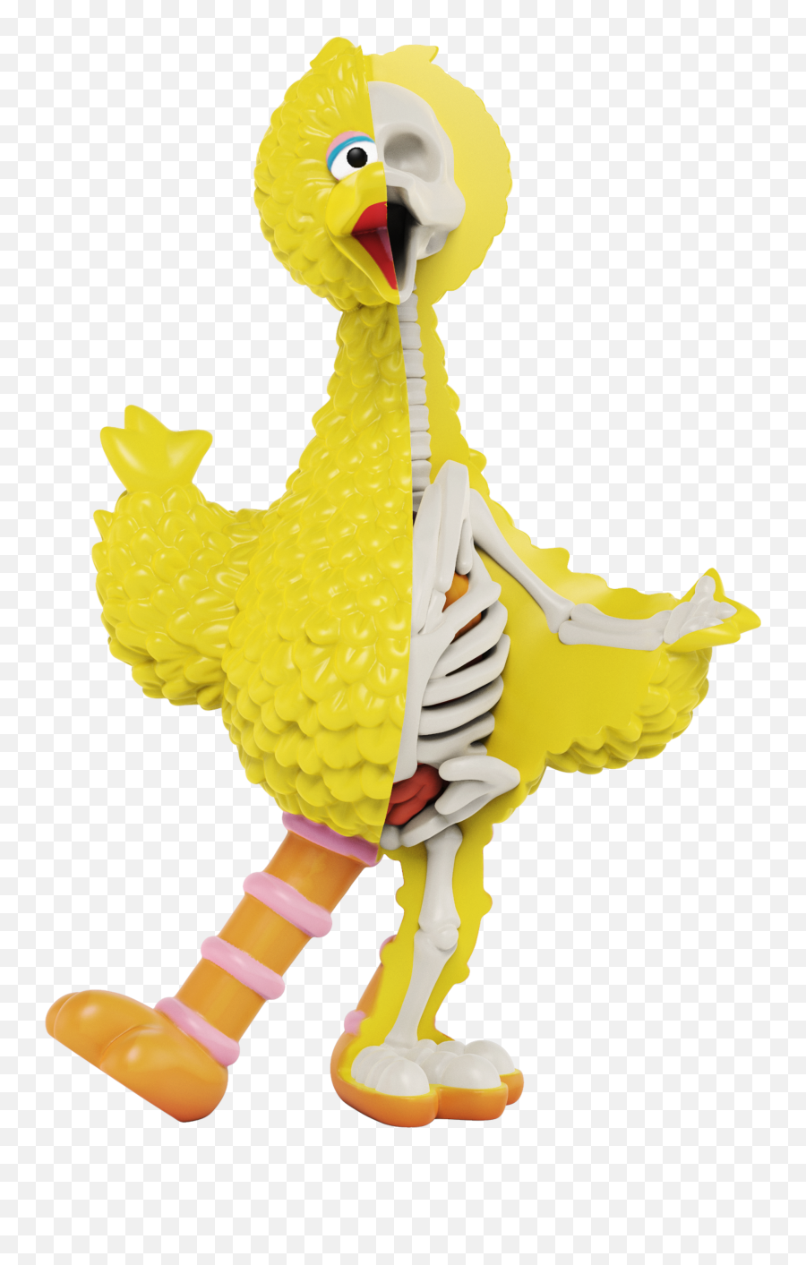 Sesame Street Big Bird Xxray Plus By Jason Freeny X Mighty - Sesame Big Bird Emoji,Sesame Street Emoji