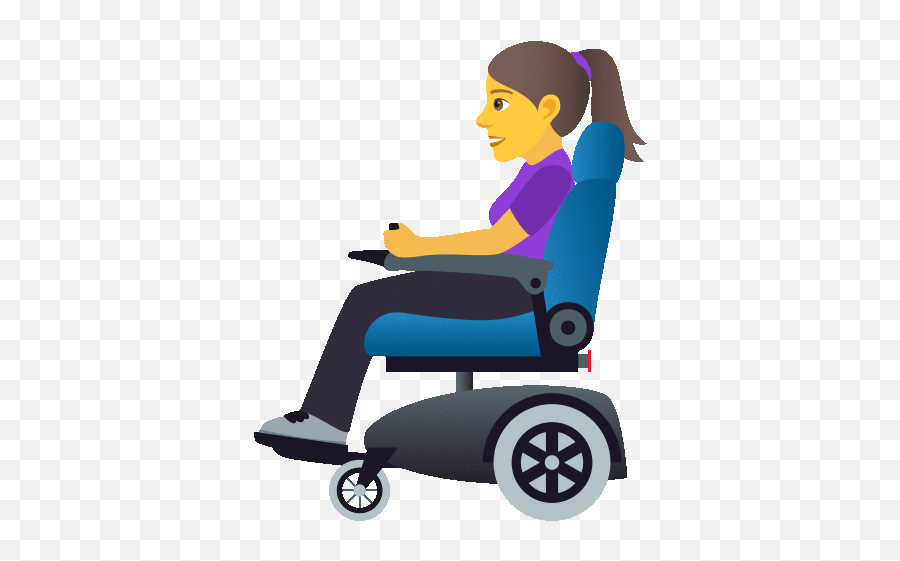 Woman In Motorized Wheelchair People Sticker - Woman In Emoji,Animated Emojis Somersaults