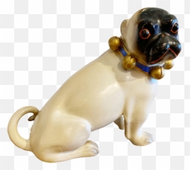 Figurative Standing German Pug With Bell Collar Emoji,Abstract Pug Emotion