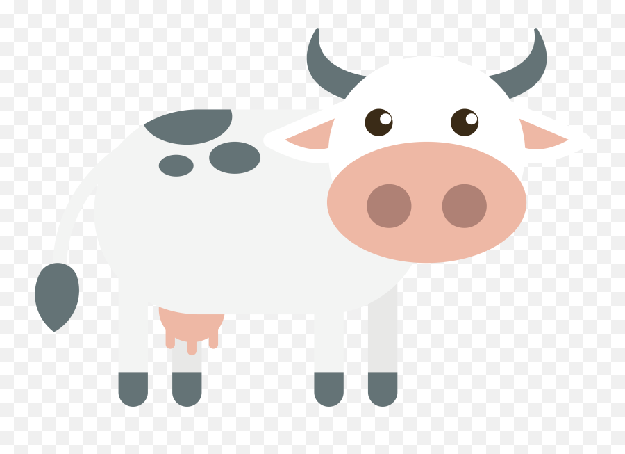 Download Cattle Clipart Little Cow - Domestic Pig Png Image Emoji,Cow Emoji