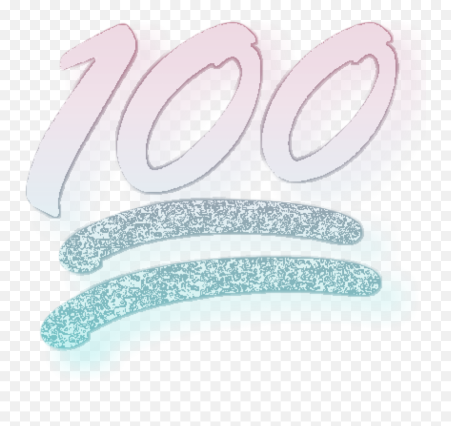 Emoji 100 Apple - Sticker By Language,Blue 100 Emoji