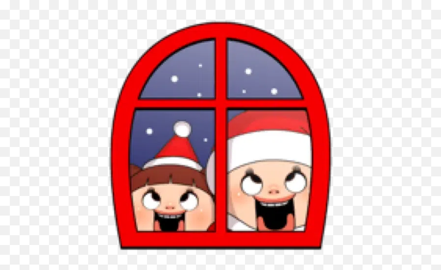 Sho - Chan Christmas Photo 2 Sticker Pack Stickers Emoji,Christmas Anime Emoji