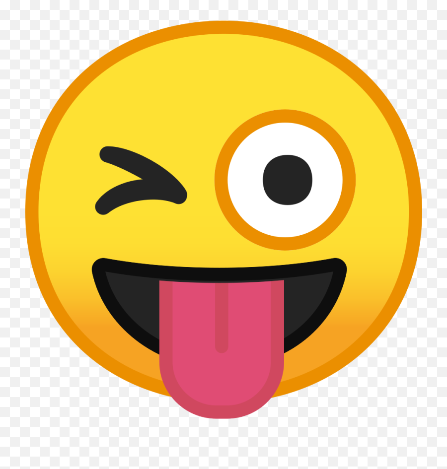 Winking Face With Tongue Emoji - Transparent Background Crazy Emoji Png,Wink Wink Emoticon
