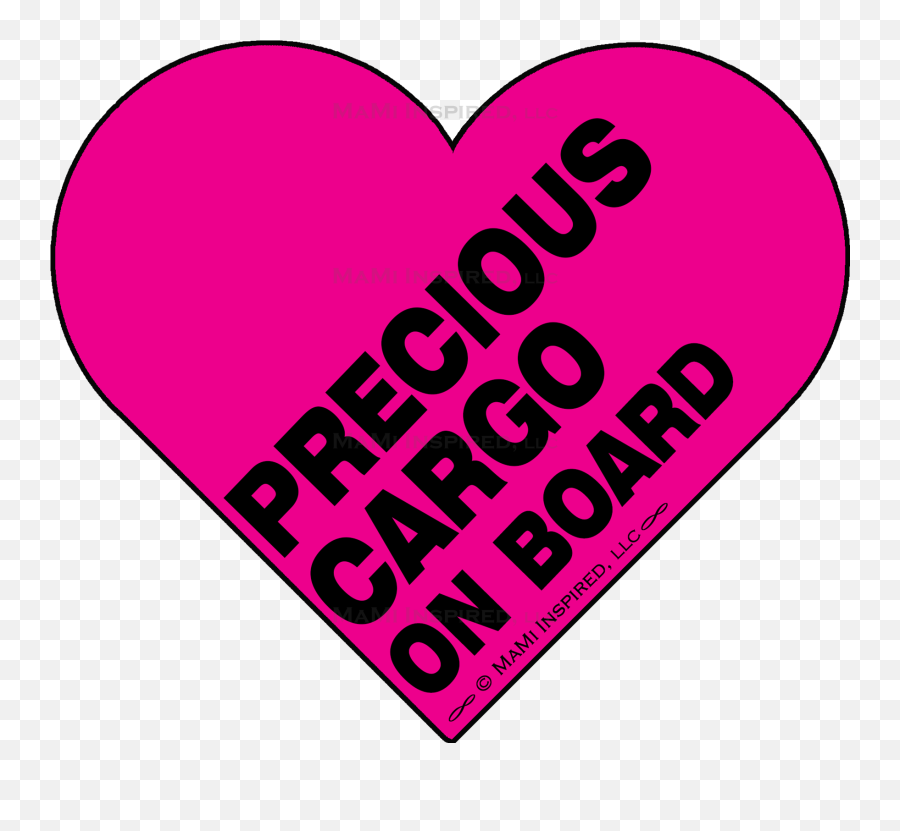 Precious Cargo On Board Babies On Board Baby Wording - Heart Girly Emoji,Baby Crawling Emoji