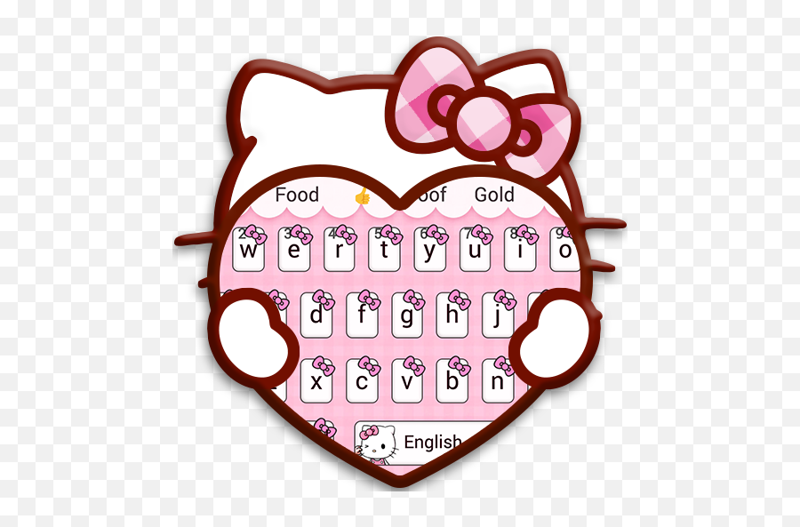 Pink Cute Kitty Cartoon Keyboard Theme Apk Download - Free Sticker Hello Kitty Face Emoji,Emoji Keyboard With Swype
