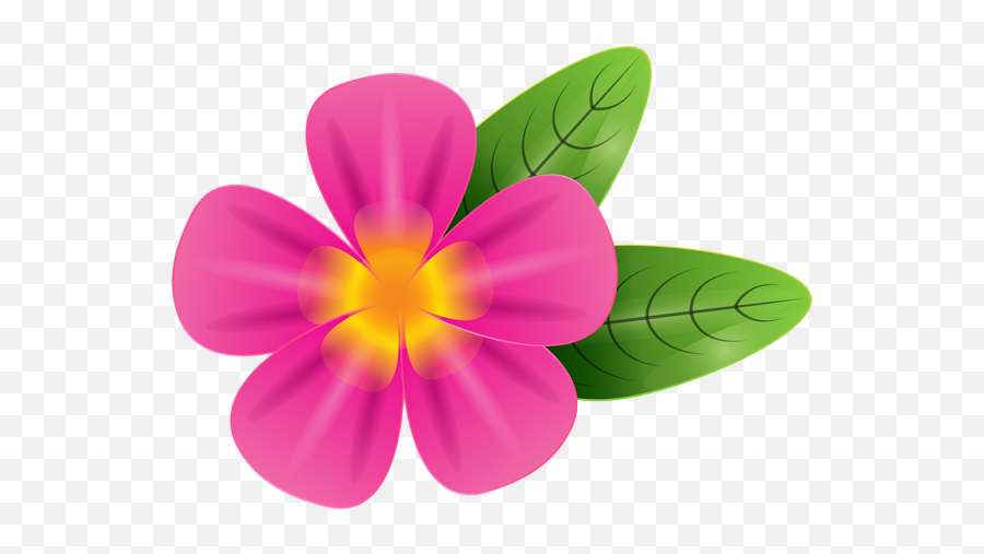 Pink Tropic Flower Png Clip Art Image Art Images Clip Art - Transparent Background Tropical Flowers Clipart Emoji,Tropical Flower Emoji