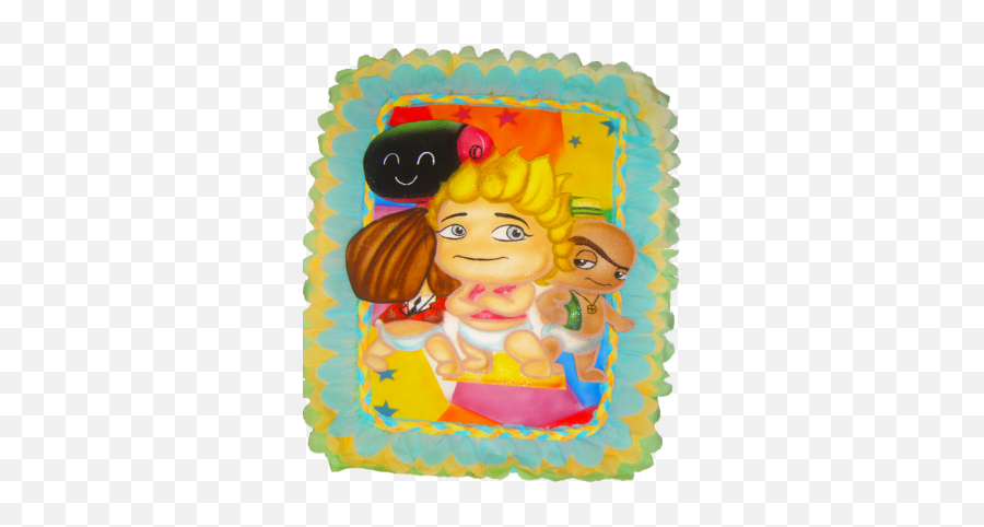 Piñata Rectangular Con Relieve En Anime - Party Day Fictional Character Emoji,Decoracion De Emojis