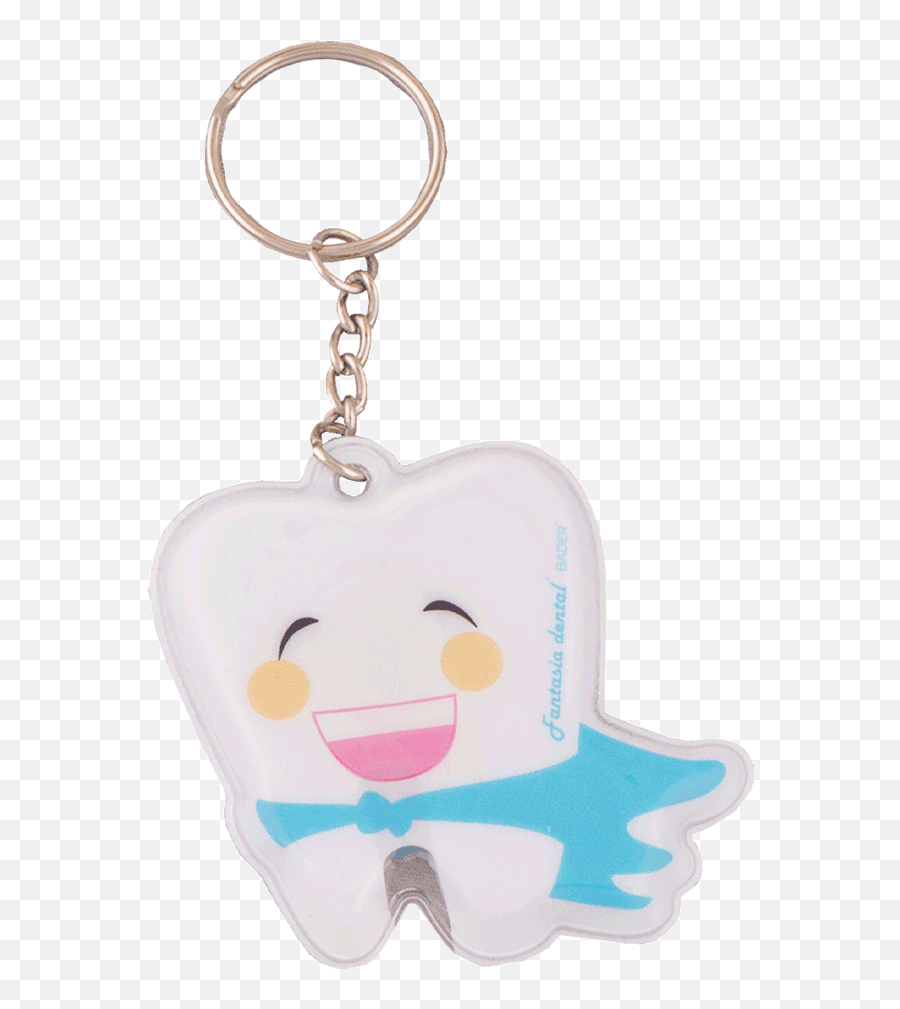 Shiny Tooth Key Chain - Happy Emoji,Emoji Keychain