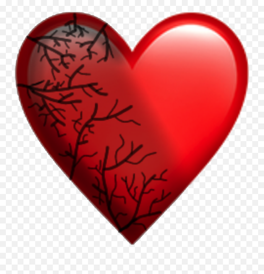 Heart Coeur Aesthetic Tumblr Dark - Girly Emoji,Emoji Coeur Rouge