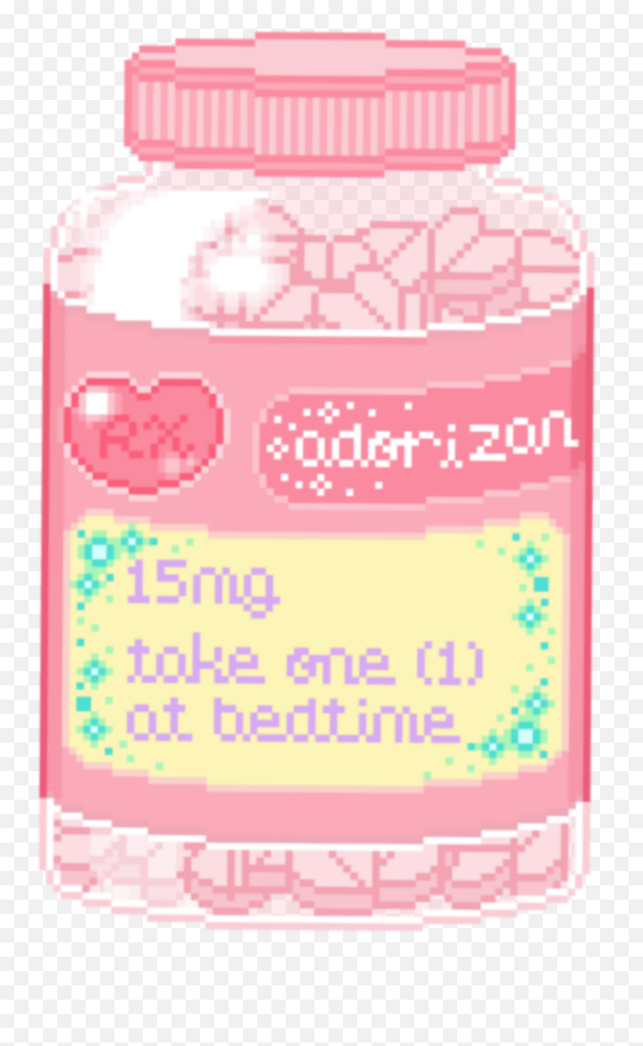 Bottle Pink Sticker - Aesthetic Pill Bottle Pill Drawings Emoji,Emoji For A Toke