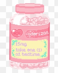 Bottle Pink Sticker - Aesthetic Pill Bottle Pill Drawings Emoji,Emoji For A Toke