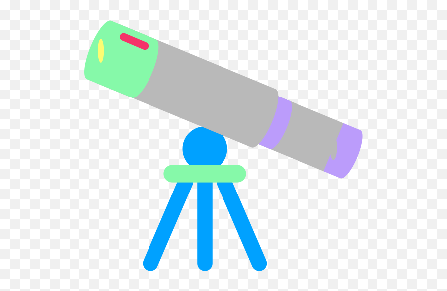 Vector Design - Optical Telescope Emoji,Telescope Emoji