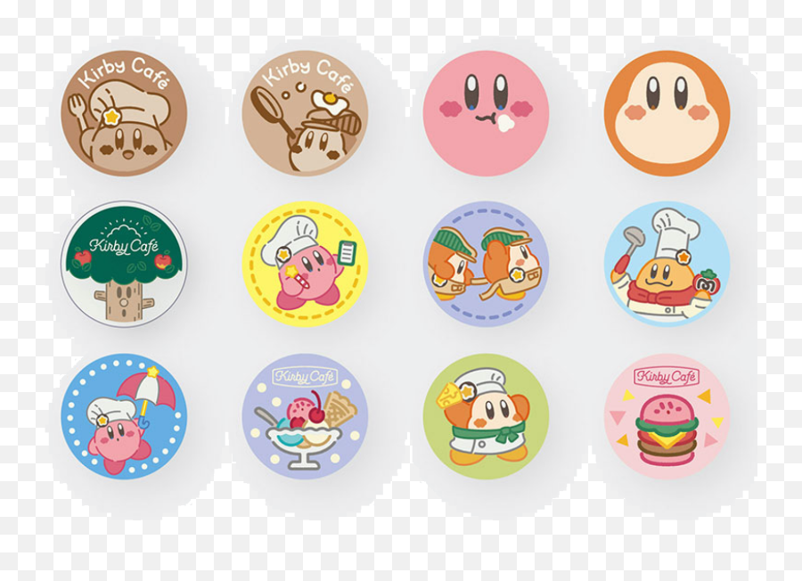 Kuji Kirby Cafe Tokyo Fabric Badge Vol - Happy Emoji,Inuyasha Emoticon Packs