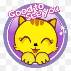 Yellow Cat Sticker - Yellow Cat Face Discover U0026 Share Gifs Nice To Meet You Gif Cute Emoji,Cat Emoji Gif