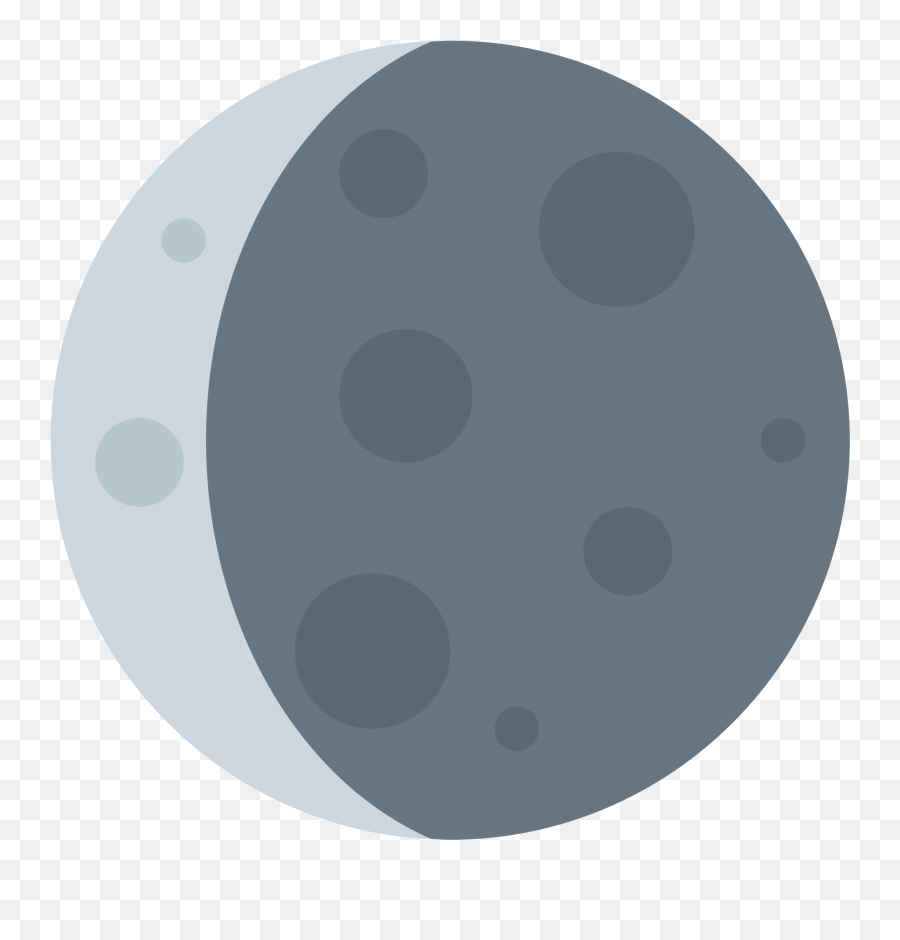 Crescent Moon - Solid Emoji,Crescent Emoji
