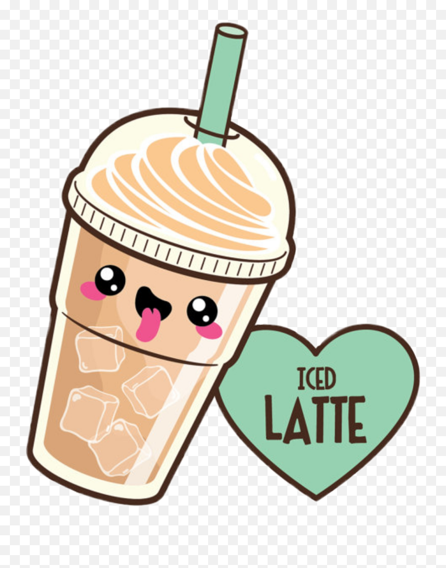 Coffee Sticker - Cute Kawaii Coffee Emoji,Latte Emoji