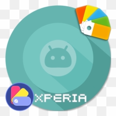 Updated Xperia On O Cyan Theme Design For Sony Apk - Dot Emoji,Cyan Face Emoji