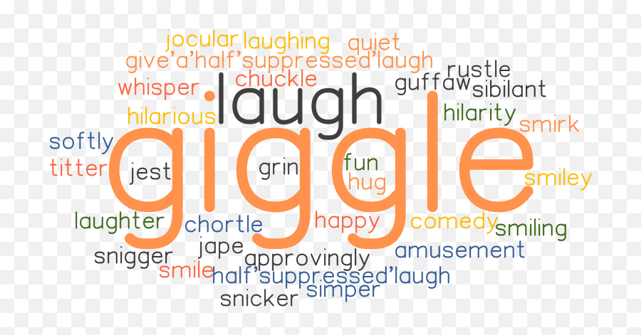 Giggle Synonyms And Related Words What Is Another Word For - Dot Emoji,Nerevous Laughter Emoticon