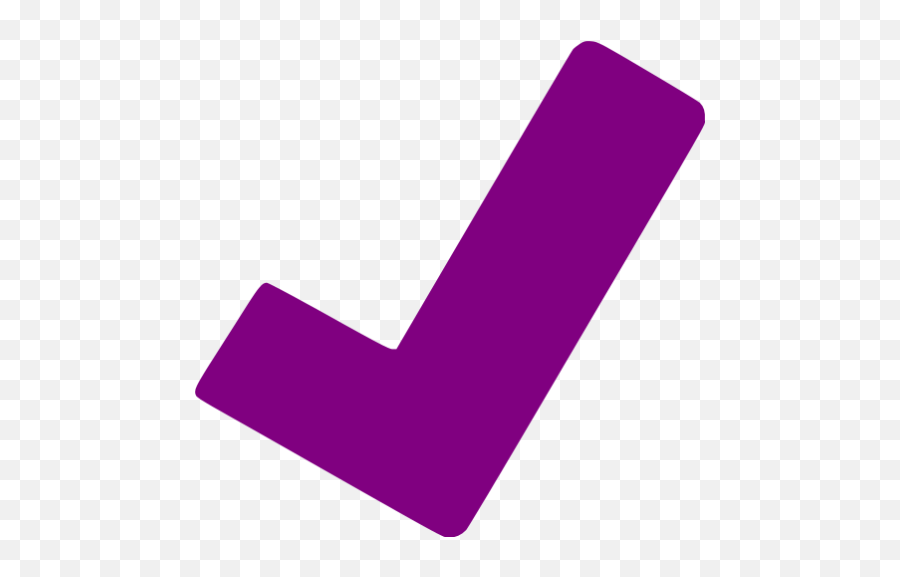 Purple Check Mark Icon - Free Purple Check Mark Icons Purple Check Mark Png Emoji,White Emoji And 7 Verified