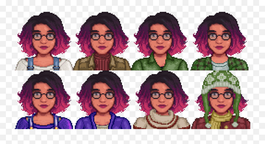 Diverse Stardew Valley With Seasonal - Hair Design Emoji,Stardew Valley Multiplayer Showing Emotions