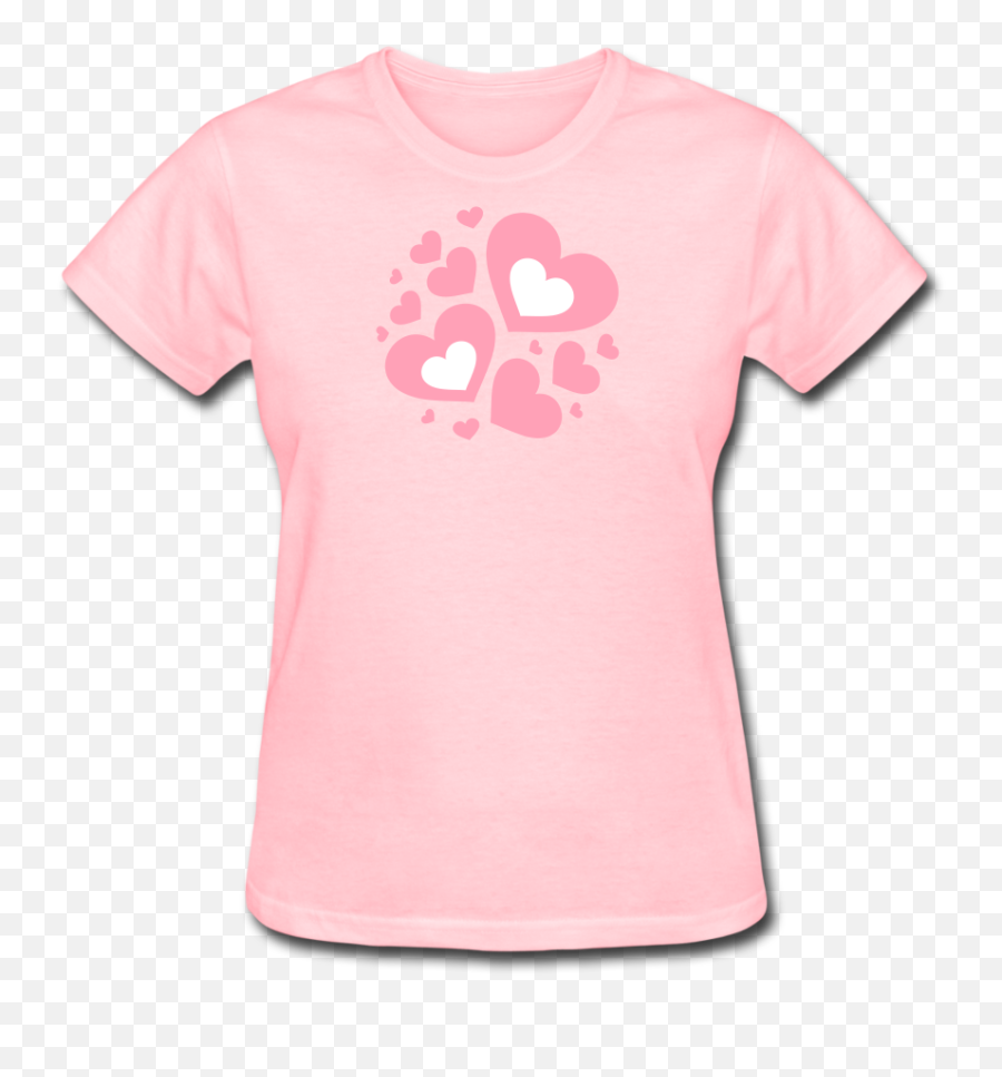 Plus Size Cotton T - Shirt With Bursting Valentineu0027s Day Emoji,Side Smirk Emoji