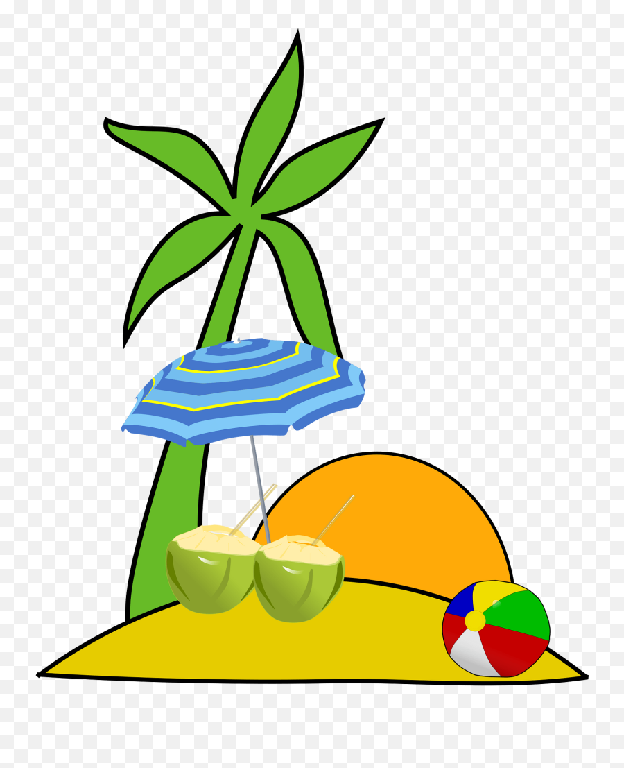 Beach Clipart Free Download Transparent Png Creazilla Emoji,Emoticon Palmiers