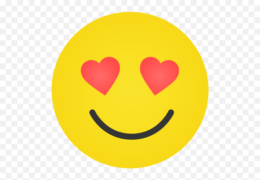 Smiley Jaune Emoji Amour Amoureux In Love Love Image - Happy,I Like You Emoji