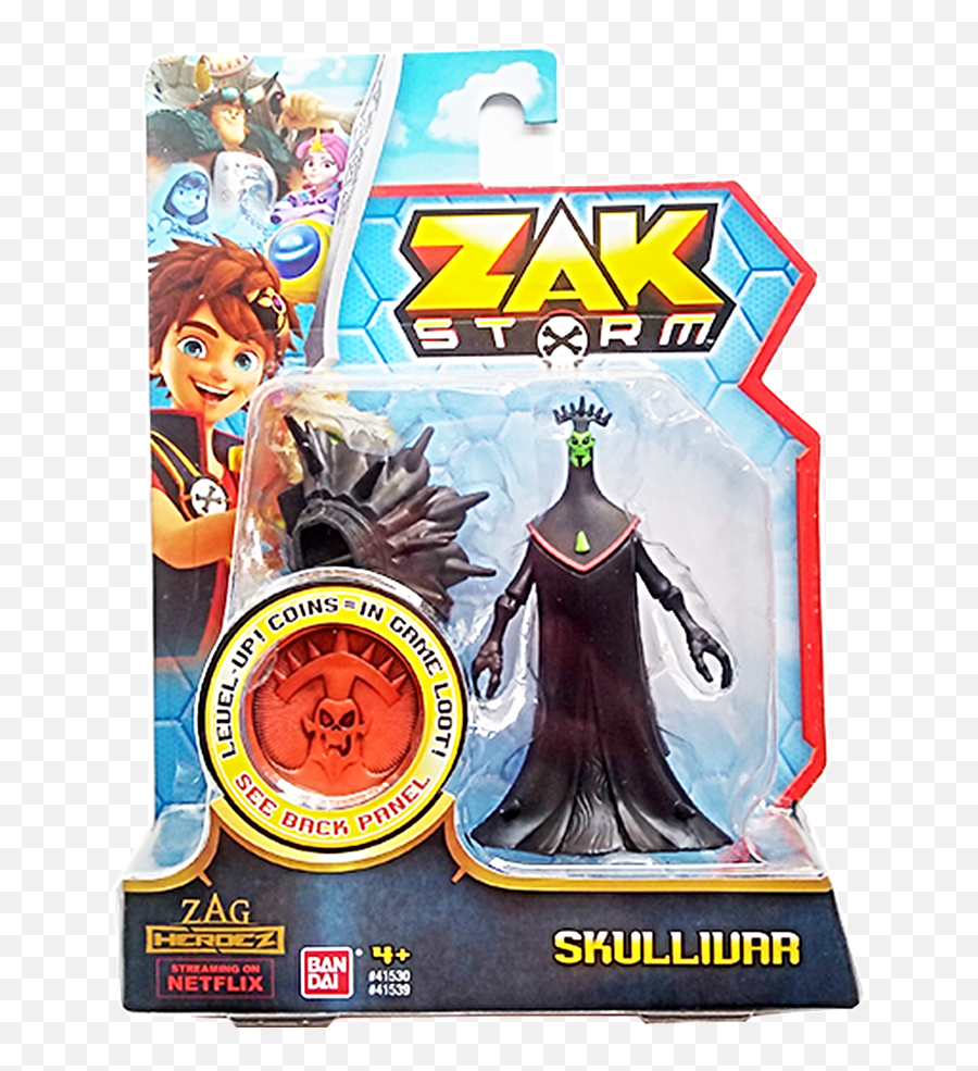 Zak Storm Skullivar 3inch Scale Action Figure With Blind Bag Emoji,Hero Of The Storms Emojis Spray Varian