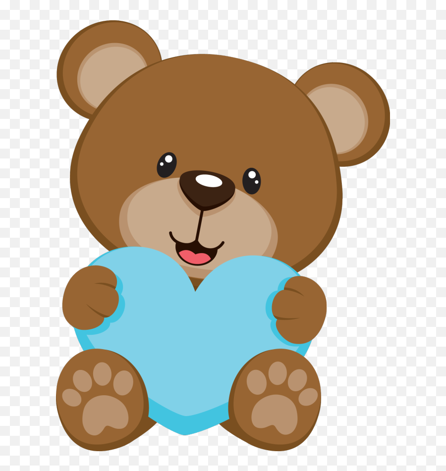 Bear In Crib Clip Art - Ursinho Cha Revelação Png Baby Shower Bear Emoji,Teddy Bear Emojis