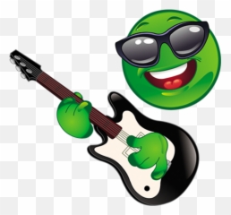 Mq Green Rock Gitar Emoji Emojis - Emoticone Rock And Roll,Rock Emoji