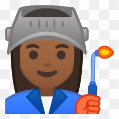 Woman Factory Worker Medium Dark Skin Tone Free Icon - Cartoon Factory Working Png Emoji,Hardhat Emoji