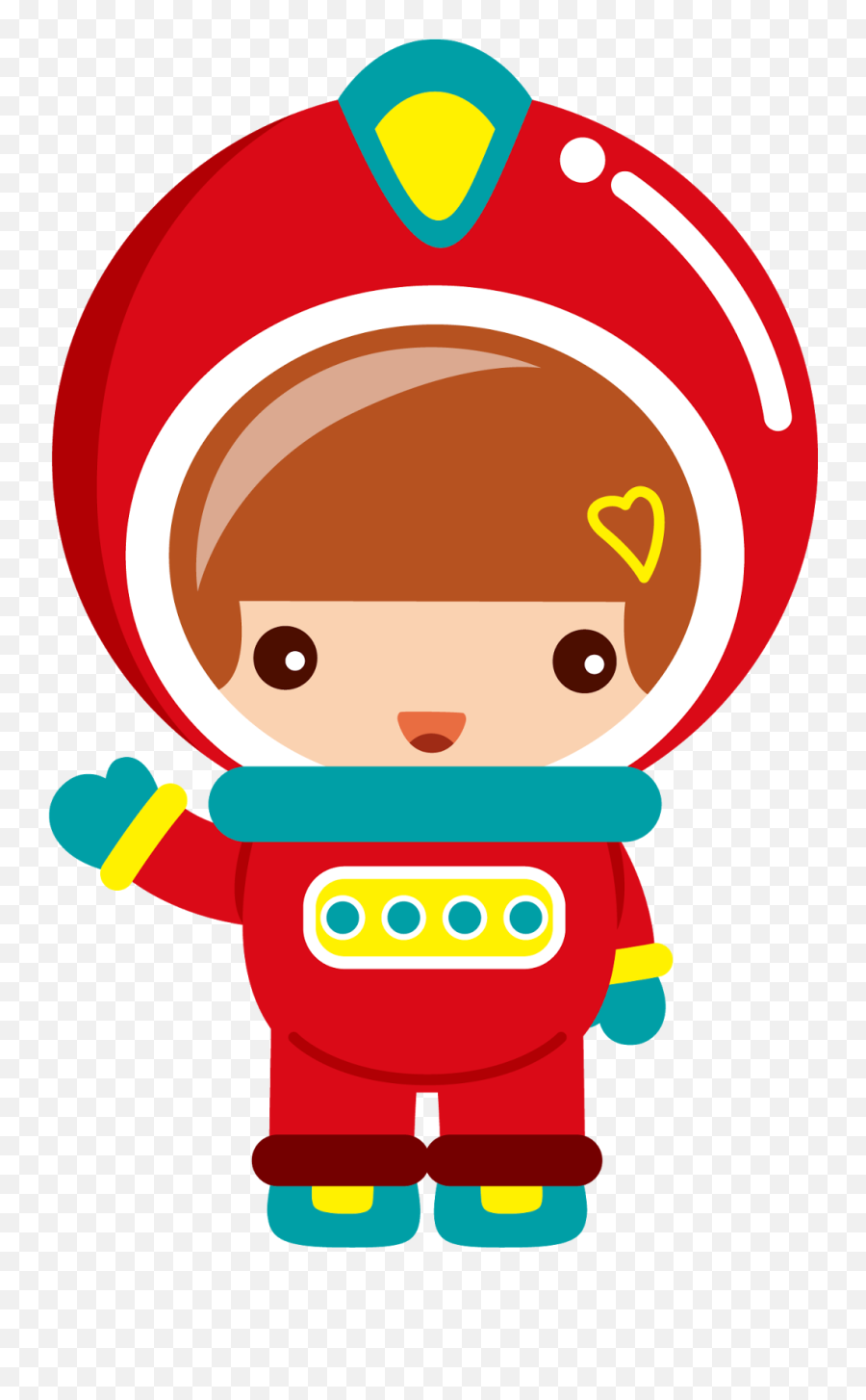 Aliens Astronauts And Spaceships - Astronaut Cute Clipart Png Emoji,Alien Spaceship Emoji