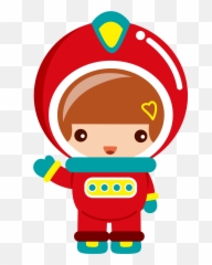 Aliens Astronauts And Spaceships - Astronaut Cute Clipart Png Emoji,Alien Spaceship Emoji