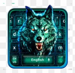 Neon Scary Wolf Keyboard Theme - Wolf Emoji,Android Emoji Klavye Indir