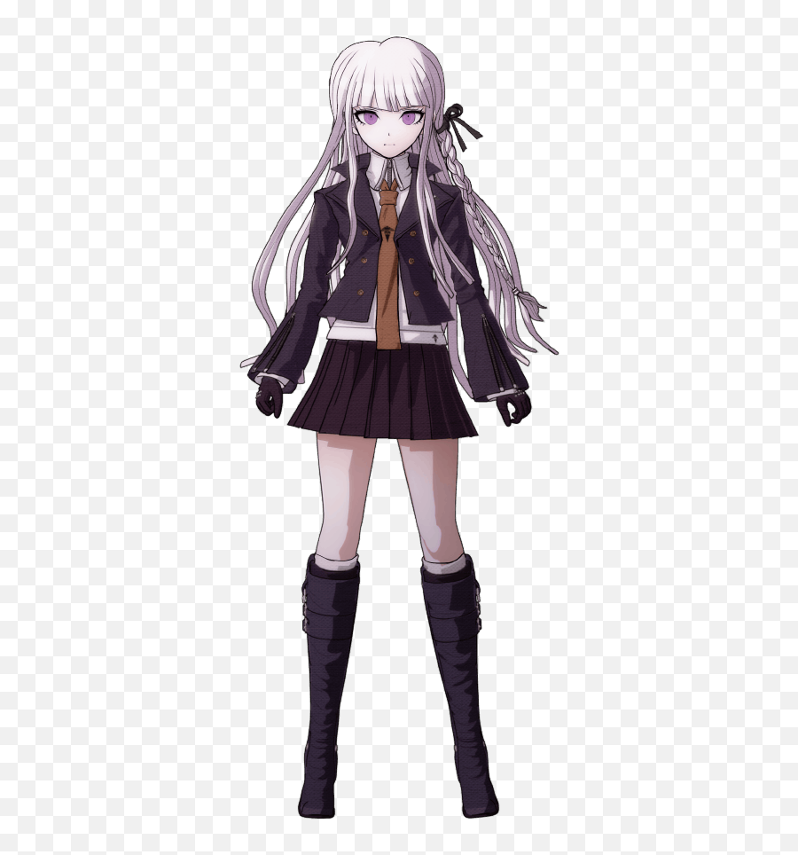 Kyoko Kirigiri Danganronpa Wiki Fandom - Kyoko Kirigiri Sprites Emoji,Emotion High Leg Boots