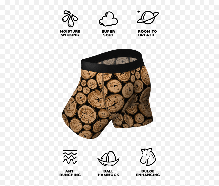 Wood Print Boxers - Monster Smash Underwear Emoji,Morning Wood Emoji