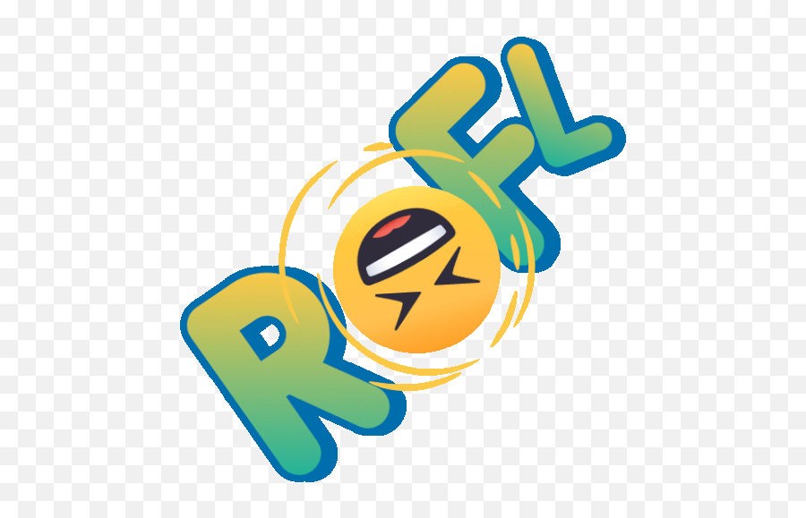 Rofl Smiley Guy Gif - Language Emoji,Spit Take Emoji