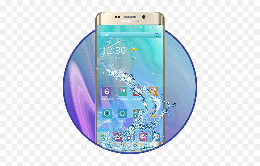 Mobile World Mystic Colors Mobile Theme Wallpaper - Apps En Abc 5 Emoji,Emoticon Su Tastiera Samsung