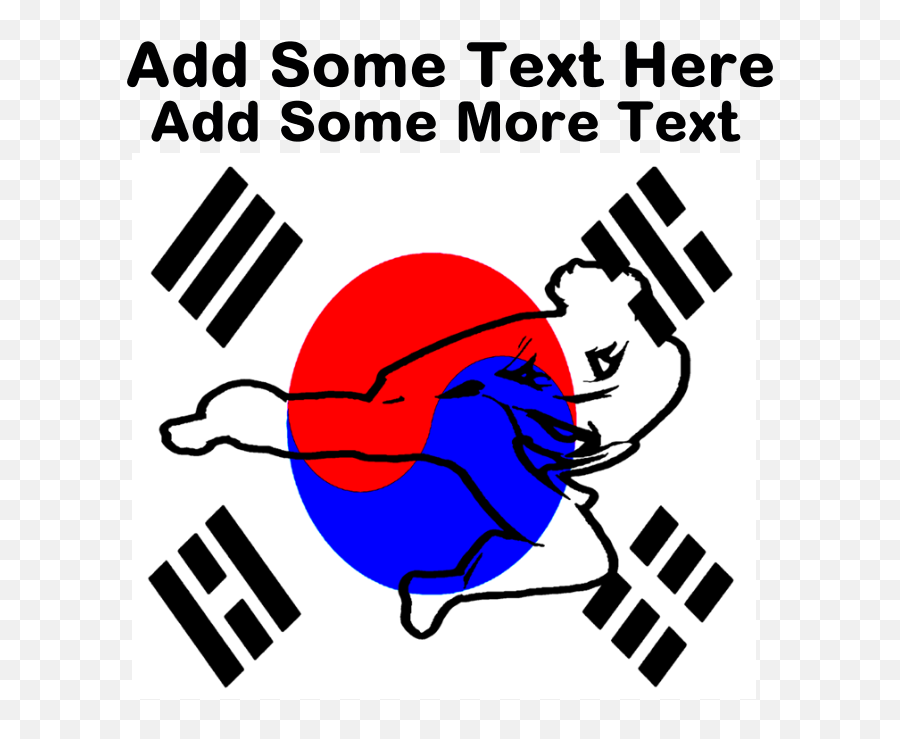 Taekwondo Tote Bag - South Korea Flag Png Clipart Full South Korea Flag Emoji,Emoji Tote Bag