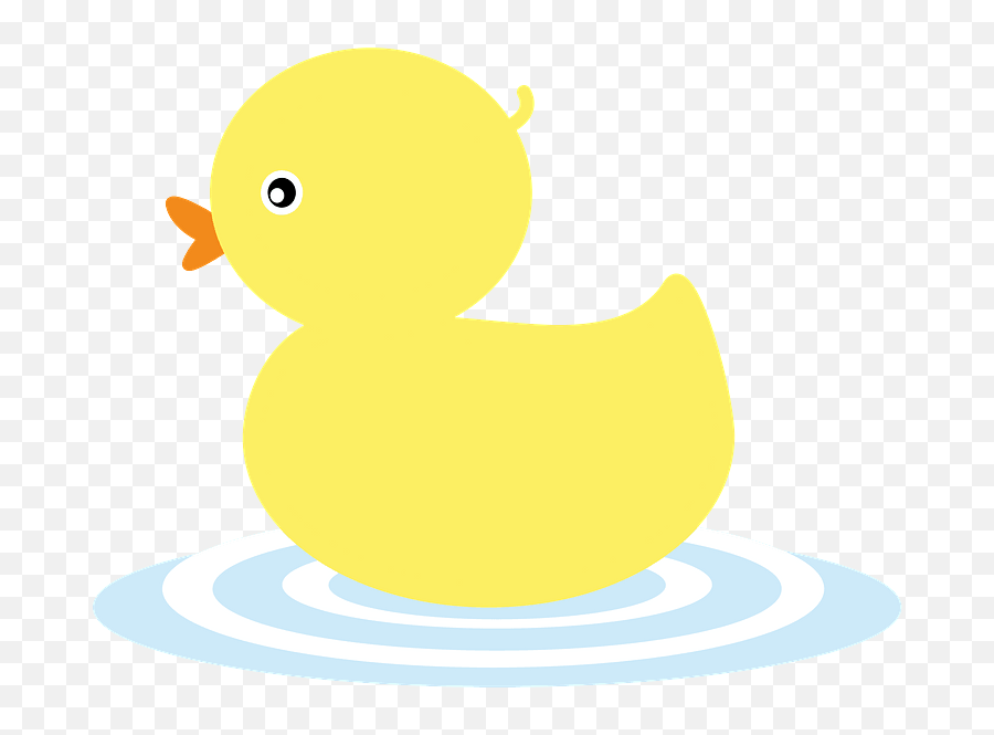 Yellow Rubber Duck In The Water Clipart - Nh Ng Con Vt Emoji,Rubber Ducky Emojis