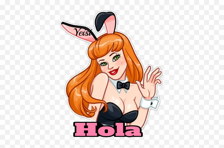 Girls Playboy Stickers For Whatsapp - For Women Emoji,Playboy Bunny Emoji